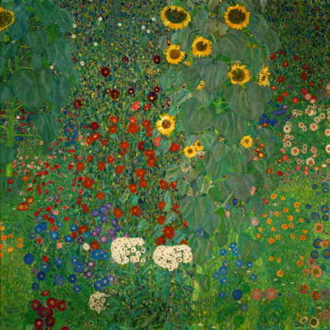 Farm Garden with Sunflowers, c.1912 by Gustav Klimt